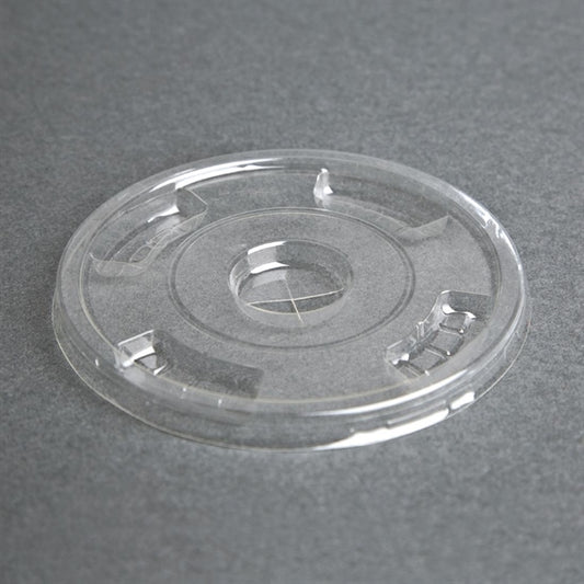 Fiesta Compostable PLA Cold Cup Flat Lids 12oz / 16oz / 20oz (1000 Pack) fa346
