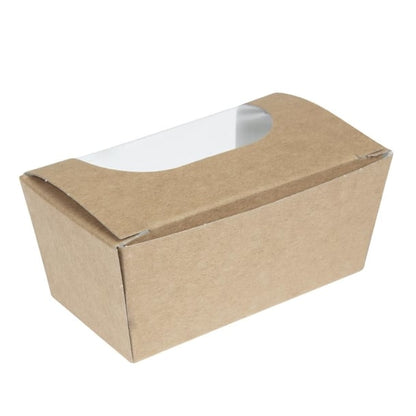 Colpac Compostable Kraft Cake Boxes with Window Small (500 Pack) fa360