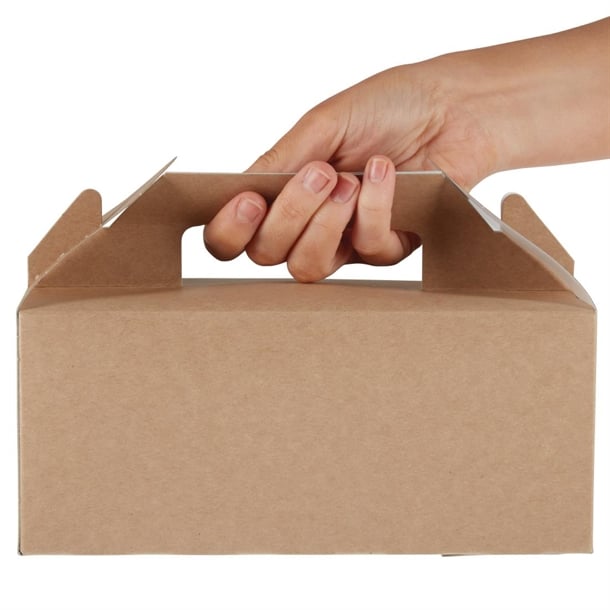 Colpac Recyclable Kraft Gable Boxes Small (125 Pack) fa361