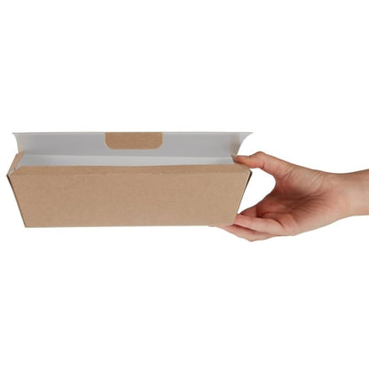 Colpac Compostable Kraft Food Boxes 250mm (150 Pack) fa363