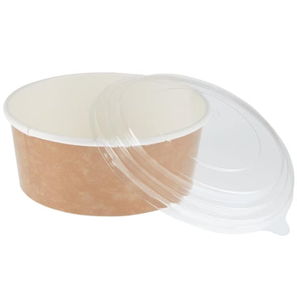 Colpac Recyclable Kraft Salad Pots With Lid (150 Pack) p_fa373