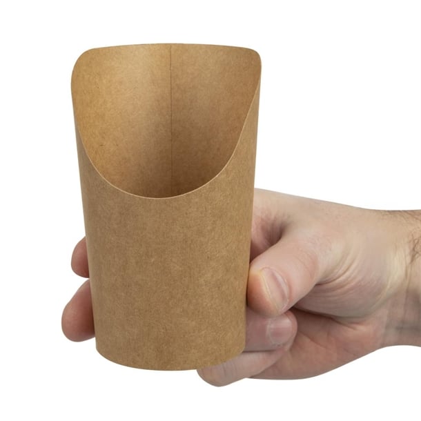 Colpac Recyclable Kraft Tortilla Wrap Scoops (1000 Pack) fa377