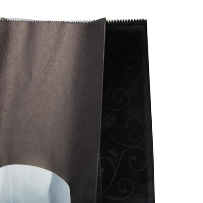 Colpac Recyclable Paper Sandwich Bags With Window Black (250 Pack) fa381