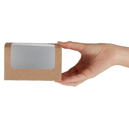 Colpac Compostable Kraft Sandwich Packs With PLA Window (500 Pack) fa385