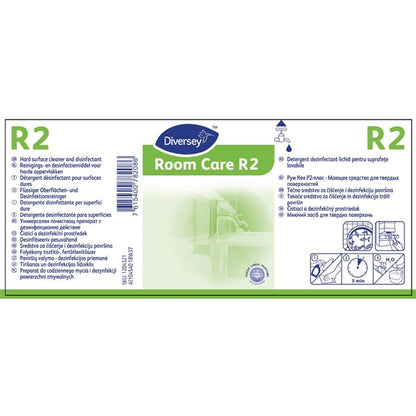 Room Care R2 Multi-Surface Cleaner and Disinfectant Refill Bottles 300ml (6 Pack) fa406