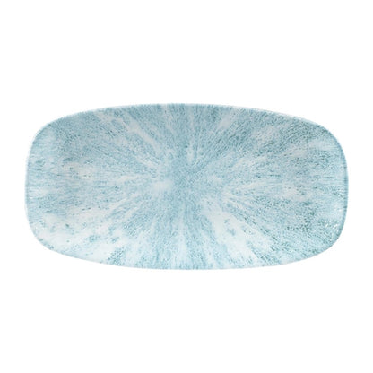 Churchill Stone Oblong Chef Plates Aquamarine 153 x 298mm (12 Pack) fa628