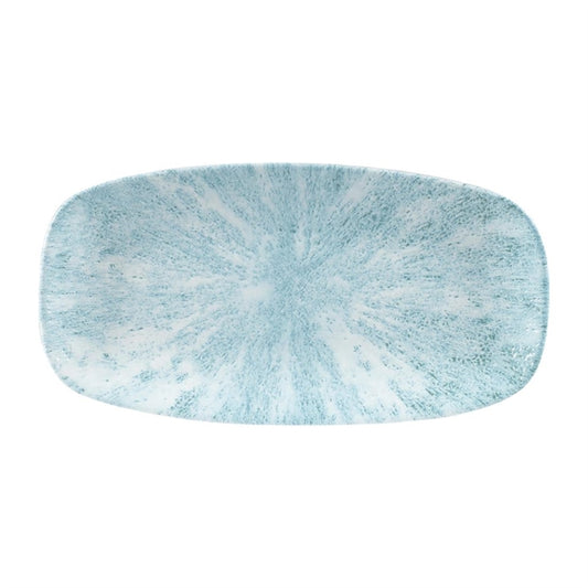 Churchill Stone Oblong Chef Plates Aquamarine 153 x 298mm (12 Pack) fa628