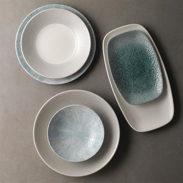Churchill Raku Oblong Chef Plates Jade Green 199 x 300mm (6 Pack) df916