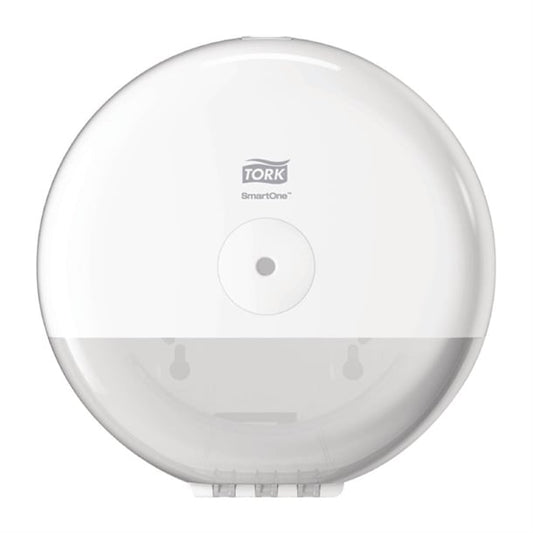 Tork SmartOne Mini Toilet Paper Roll Dispenser White T9 fa701