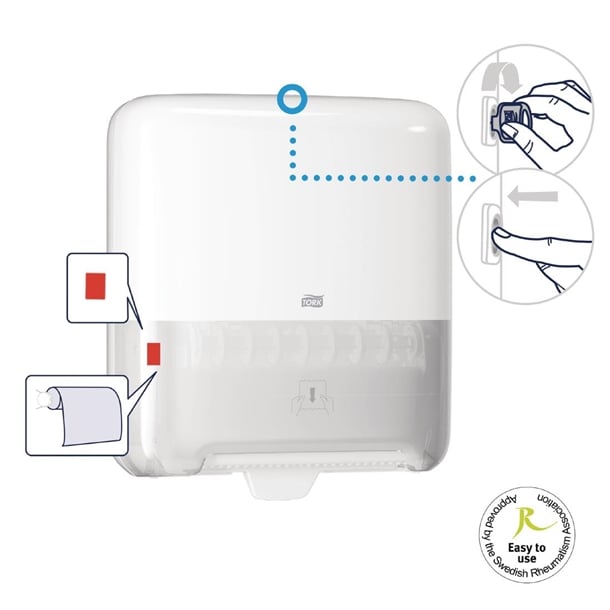 Tork Matic Hand Towel Roll Dispenser White H1 fa708