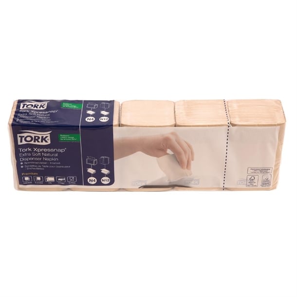 Tork Xpressnap Extra Soft Dispenser Napkins Natural N4 (8000 Pack) fa710