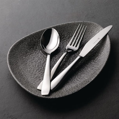 Churchill Studio Prints Raku Triangular Plates Quartz Black 356mm (6 Pack) dy215