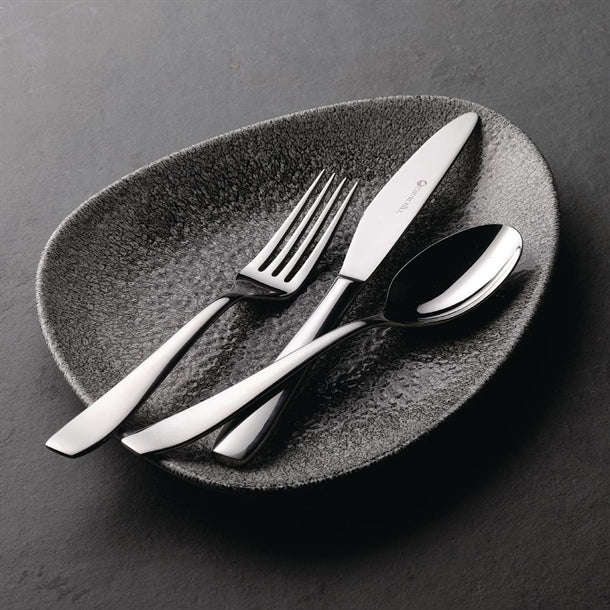 Churchill Studio Prints Raku Triangular Plates Quartz Black 200mm (12 Pack) dy214