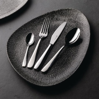 Churchill Studio Prints Raku Triangular Plates Quartz Black 356mm (6 Pack) dy215