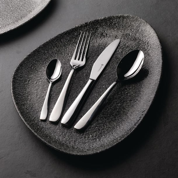 Churchill Studio Prints Raku Triangular Plates Quartz Black 300mm (6 Pack) dw415