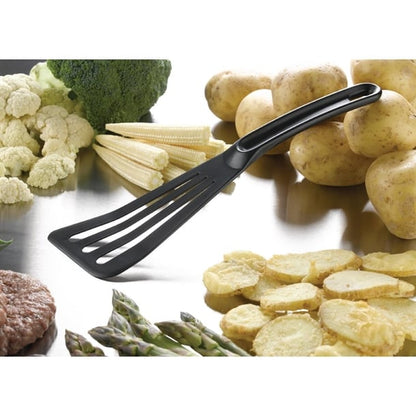 Matfer Bourgeat Pelton Exoglass Slotted Spatula 30cm Black fa965