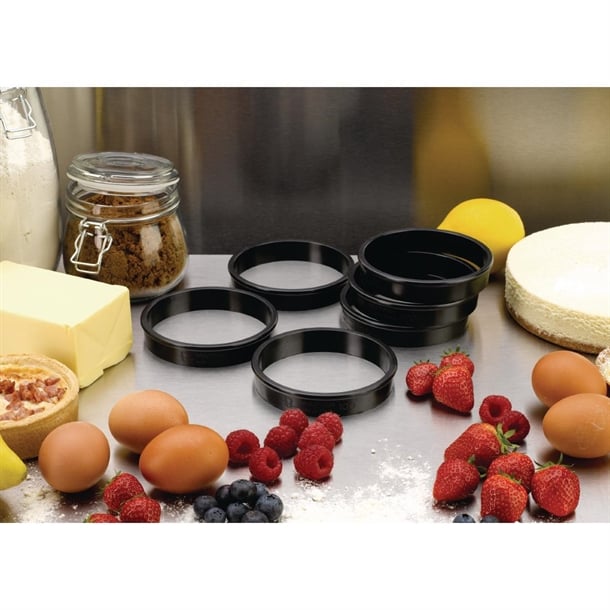 Matfer Bourgeat Exoglass Tart Ring 100mm (6 Pack) fa987