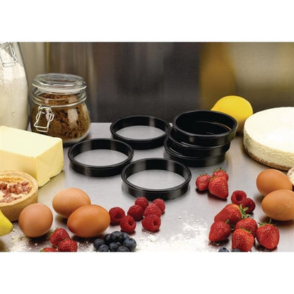 Matfer Bourgeat Exoglass Tart Ring 100mm (6 Pack) fa987