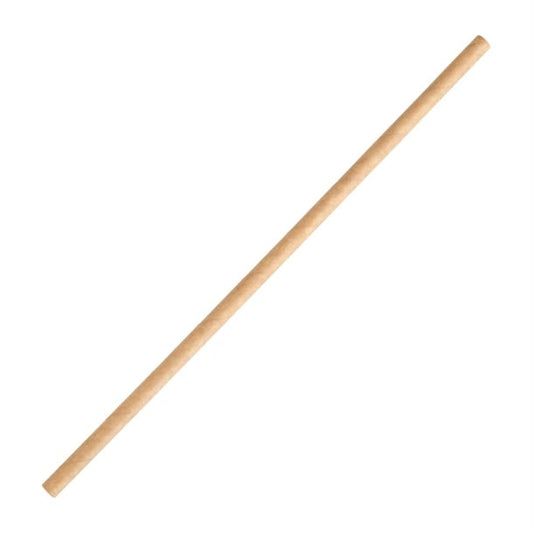Fiesta Compostable Paper Straws Kraft (250 Pack) fb138