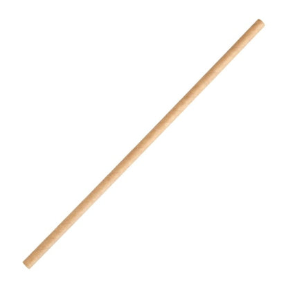 Fiesta Compostable Paper Straws Kraft (250 Pack) fb138