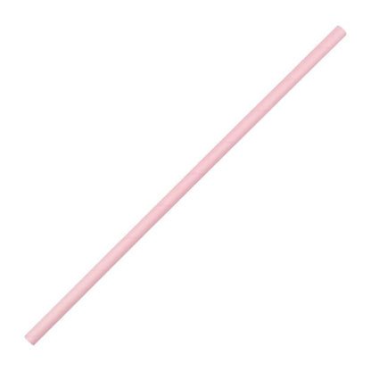 Fiesta Compostable Paper Straws Pink (250 Pack) fb139