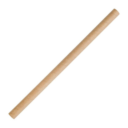 Fiesta Compostable Paper Smoothie Straws Kraft (250 Pack) fb146
