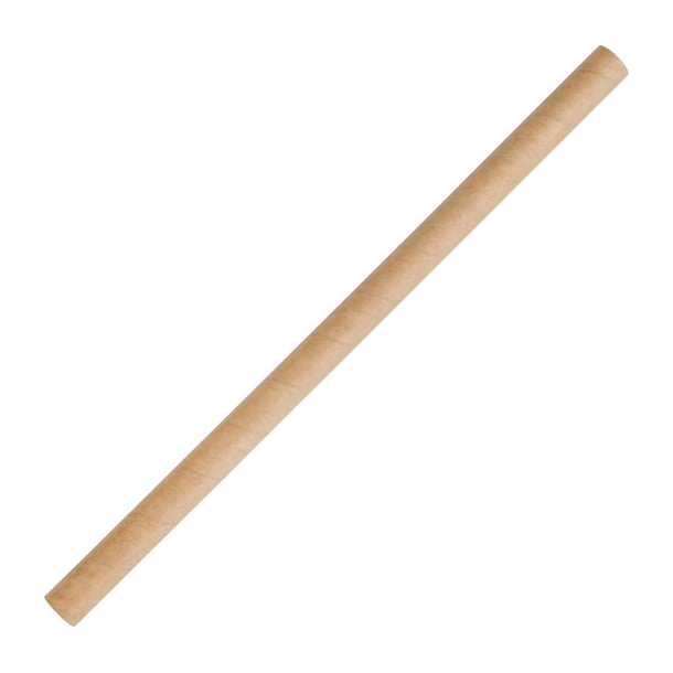 Fiesta Compostable Paper Smoothie Straws Kraft (250 Pack) fb146