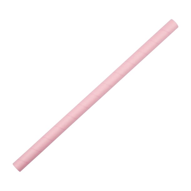 Fiesta Compostable Paper Smoothie Straws Pink (250 Pack) fb149