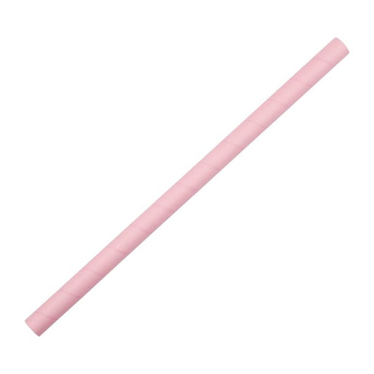 Fiesta Compostable Paper Smoothie Straws Pink (250 Pack) fb149