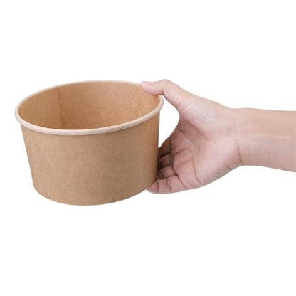 Fiesta Compostable Round Kraft Salad Bowls (300 Pack) p_fb196