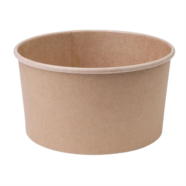 Fiesta Compostable Round Kraft Salad Bowls (300 Pack) p_fb196