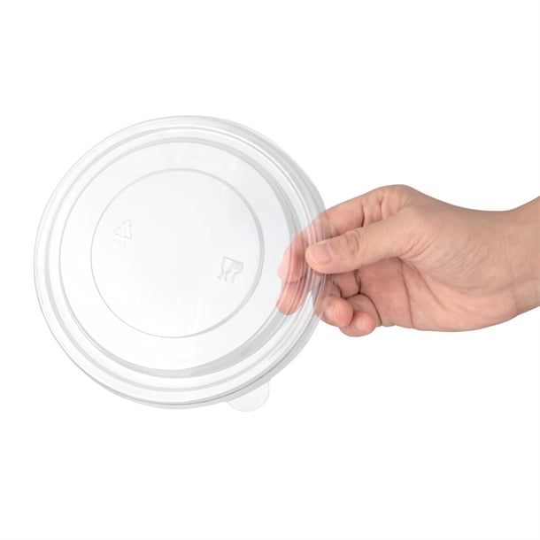 Fiesta Recyclable PET Round Salad Bowl Lids (300 Pack) fb199