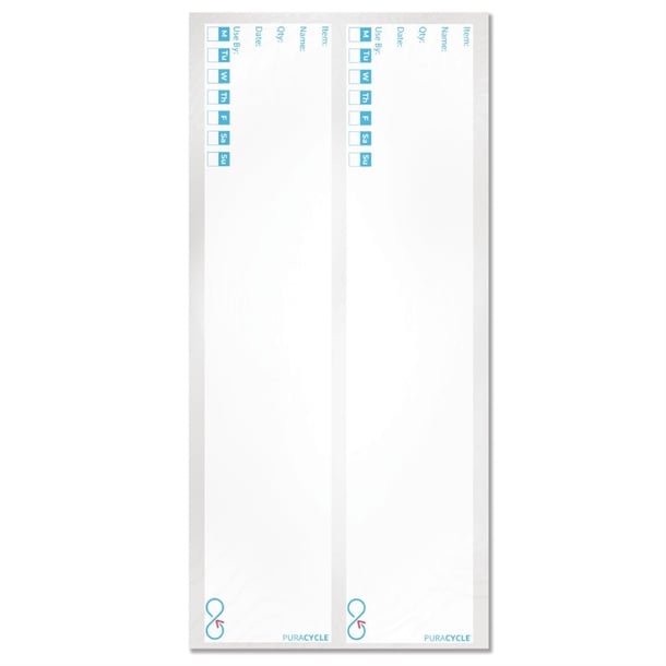 Puracycle Reusable Day Bottle Labels (25 Pack) fb283