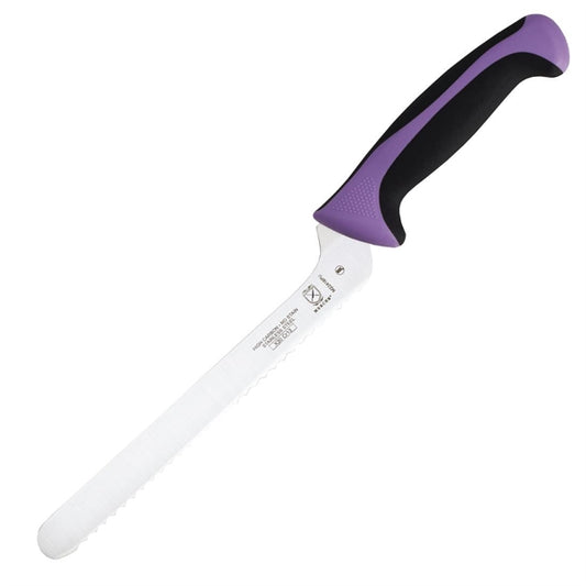 Mercer Millennia Culinary Allergen Safety Offset Serrated Bread Knife Purple 20.3cm fb504
