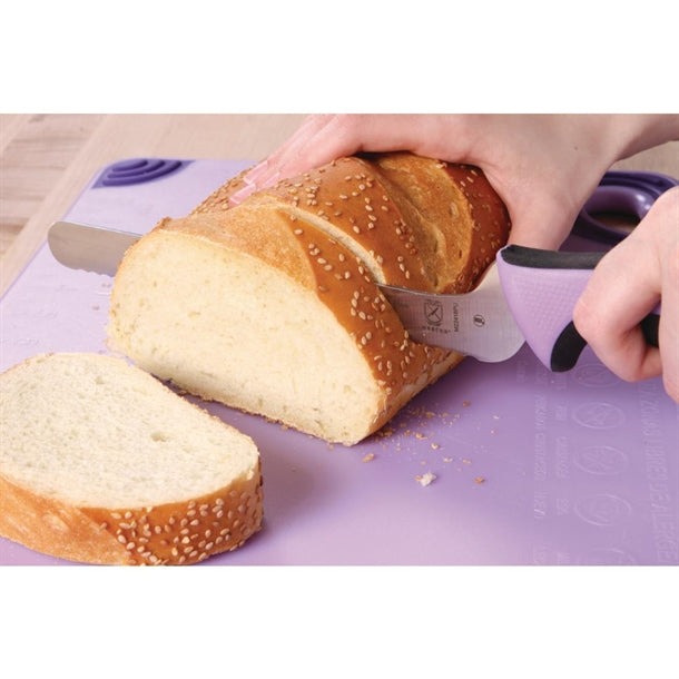 Mercer Millennia Culinary Allergen Safety Offset Serrated Bread Knife Purple 20.3cm fb504