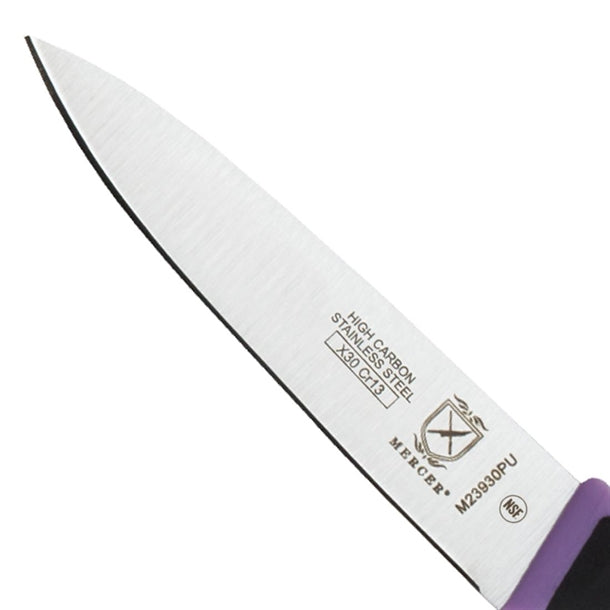 Mercer Millennia Culinary Allergen Safety Slim Paring Knife Purple 7.6cm fb507