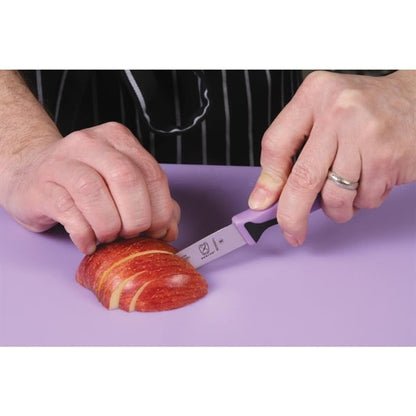 Mercer Millennia Culinary Allergen Safety Slim Paring Knife Purple 7.6cm fb507