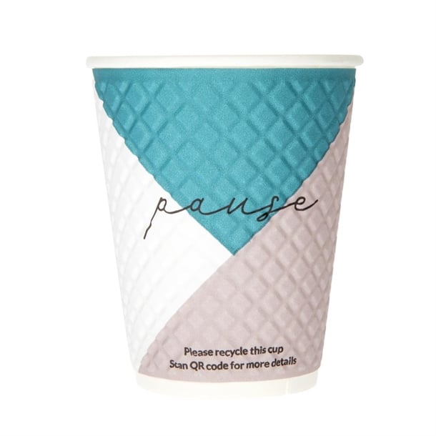 Huhtamaki Pause Disposable Coffee Cups Double Wall 340ml (740 Pack) fb588