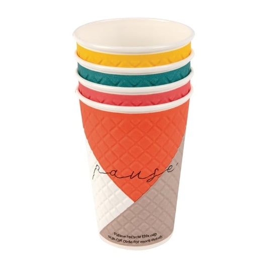 Huhtamaki Pause Disposable Coffee Cups Double Wall 455ml (620 Pack) fb589