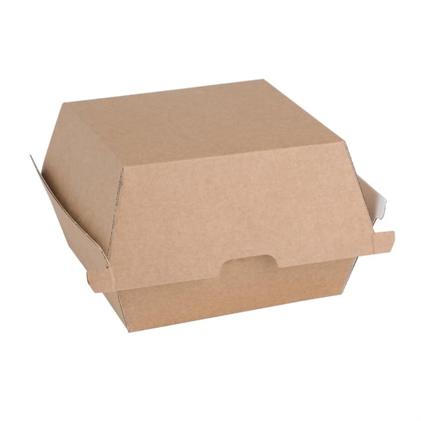 Fiesta Compostable Kraft Burger Boxes p_fb664