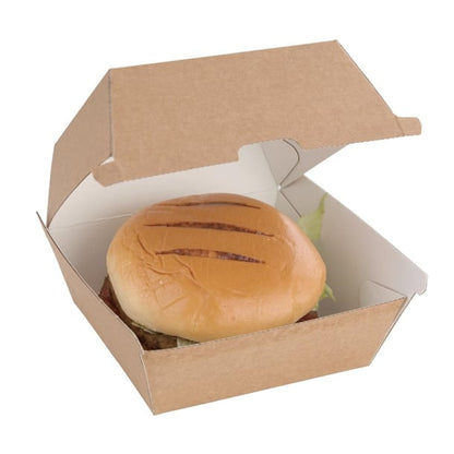 Fiesta Compostable Kraft Burger Boxes p_fb664