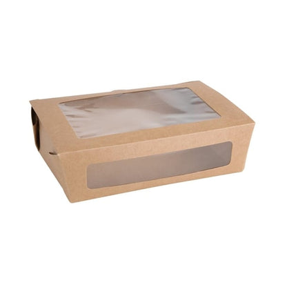 Fiesta Compostable Salad Box with PLA Window (200 Pack) p_fb676