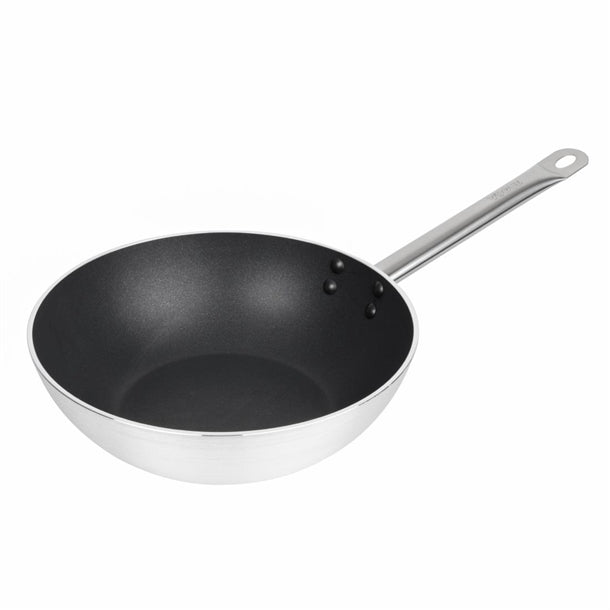 Vogue Non-stick Teflon Aluminium Platinum Plus Wok 30cm fb690