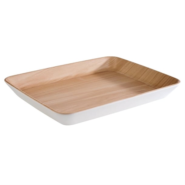APS Frida Tray Wood & White 320 x 250mm fb836