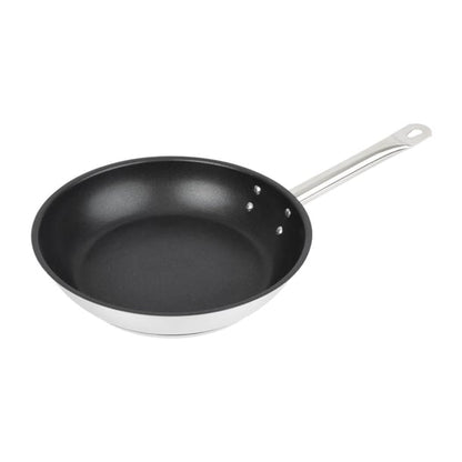 Vogue Stainless Steel Non-Stick Teflon Platinum Plus Frying Pan 24cm fc096