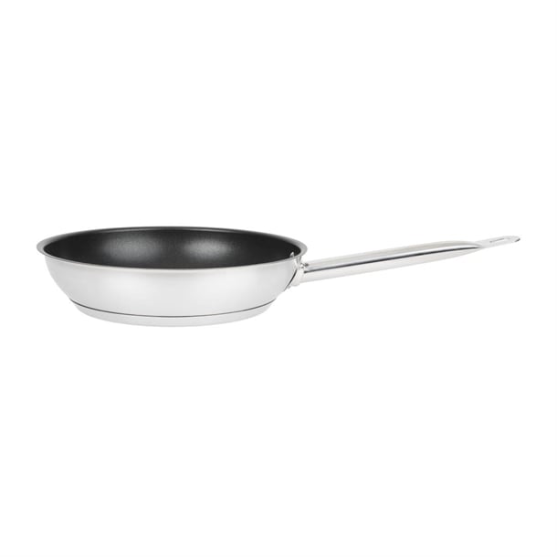 Vogue Stainless Steel Non-Stick Teflon Platinum Plus Frying Pan 24cm fc096
