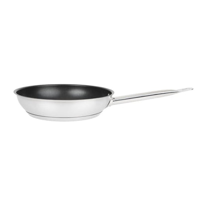 Vogue Stainless Steel Non-Stick Teflon Platinum Plus Frying Pan 24cm fc096