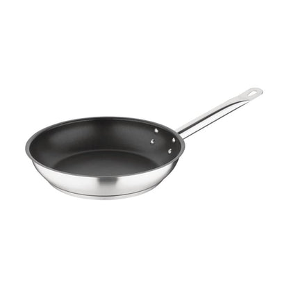 Vogue Stainless Steel Non-Stick Teflon Platinum Plus Frying Pan 24cm fc096