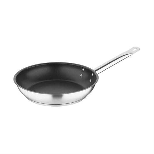 Vogue Stainless Steel Non-Stick Teflon Platinum Plus Frying Pan 24cm fc096