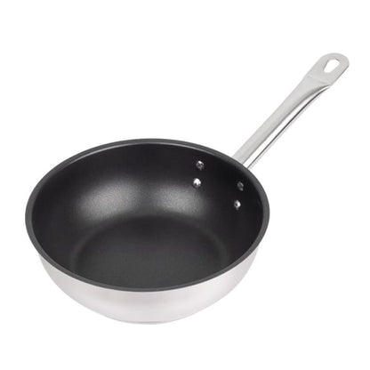 Vogue Stainless Steel Non-Stick Teflon Platinum Plus Sauté Pan 20cm fc098